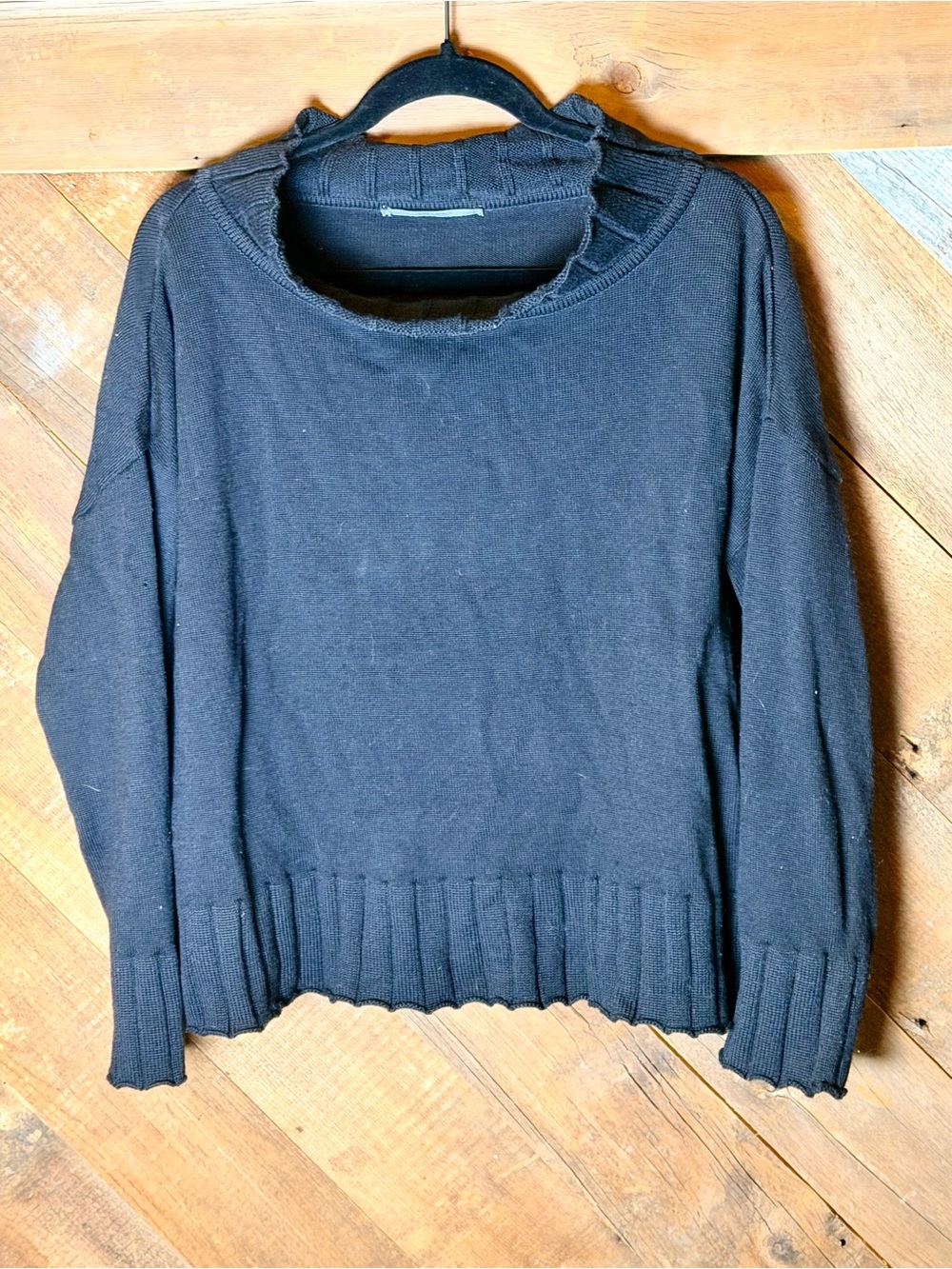 Peter O Mahler 100% Merino Wool Mock Neck/Funnel Neck Sweater